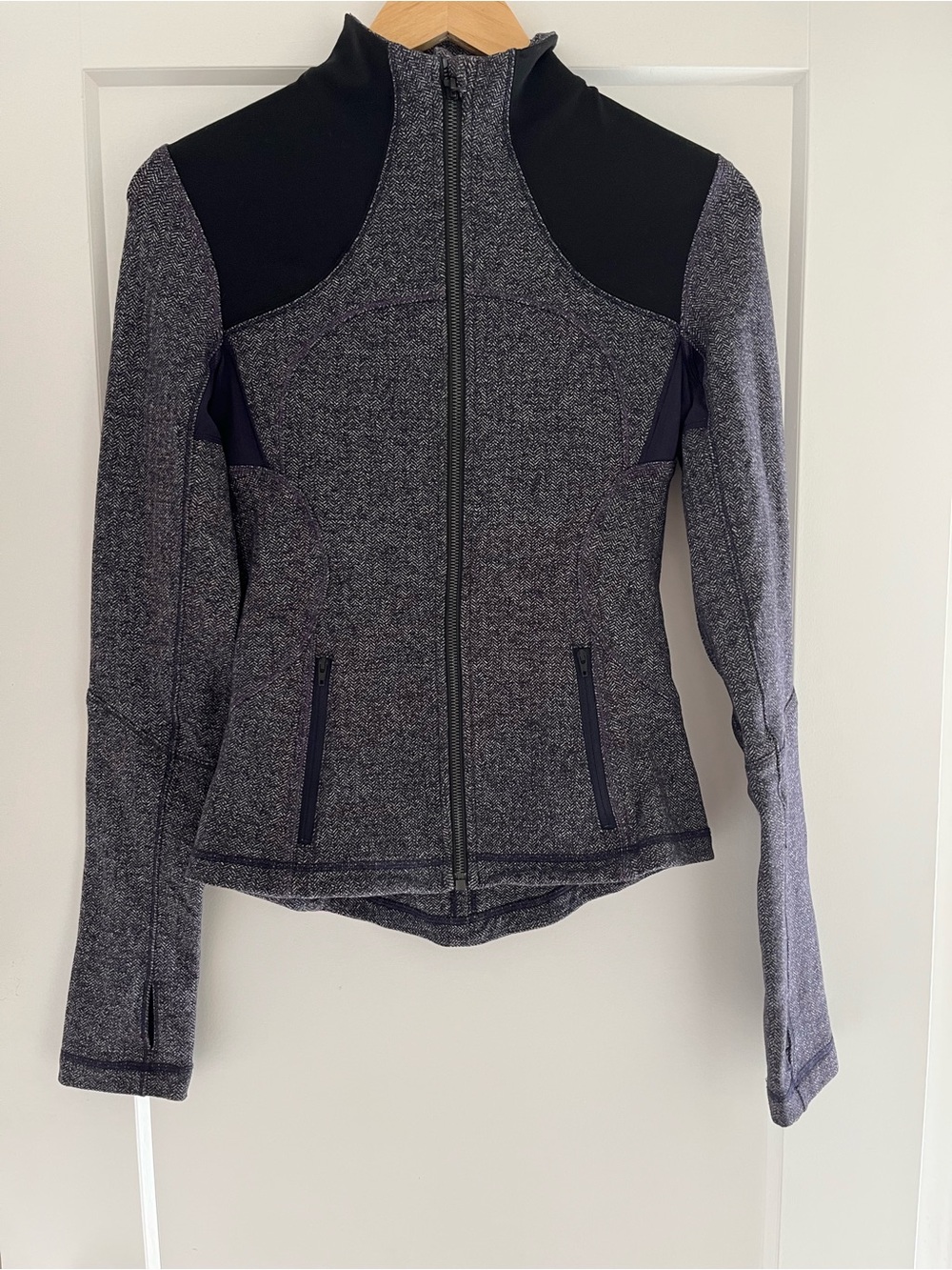 Lululemon Forme Jacket  Run Yoga Herringbone Purple - Picture 3 of 13